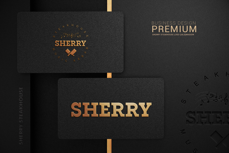 Sherry-Visitenkarten-Design