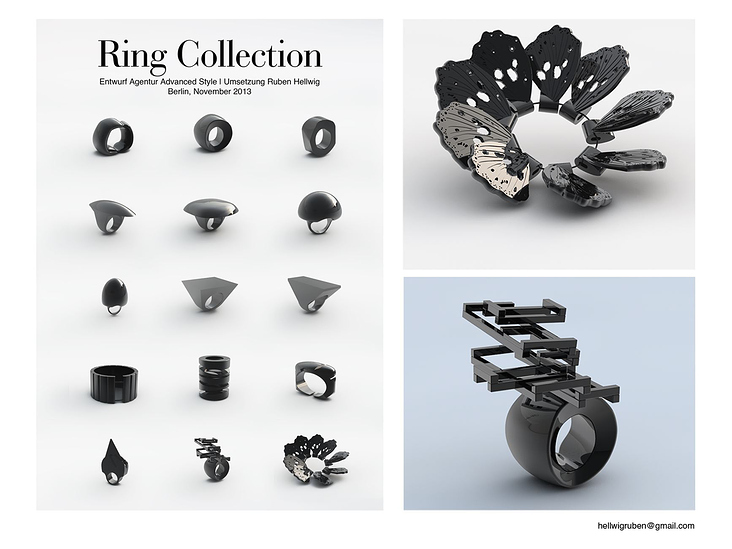 3D Arbeit für Ring Collection