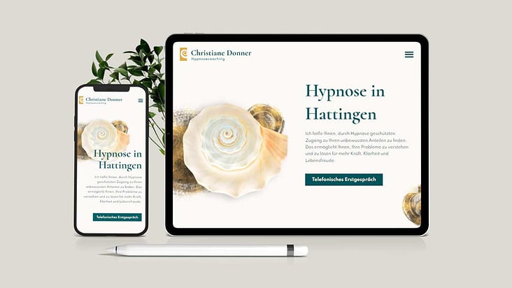 Brand Identity und Website für Hypnose Coach