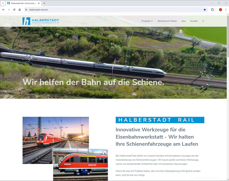 HKT Rail – Firmenwebsite