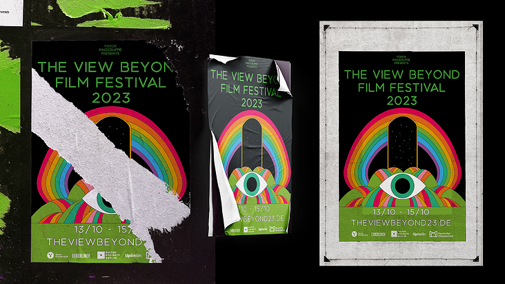 Promotional Event Poster Concept for The View Beyond Film Festival