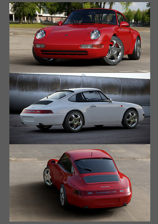 Porsche Modelling und VRED Rendering