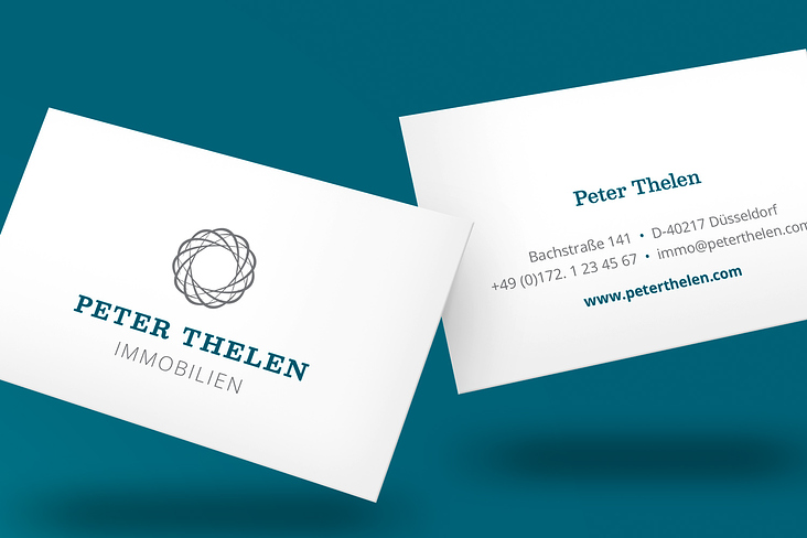 Visitenkarten Peter Thelen Immobilien