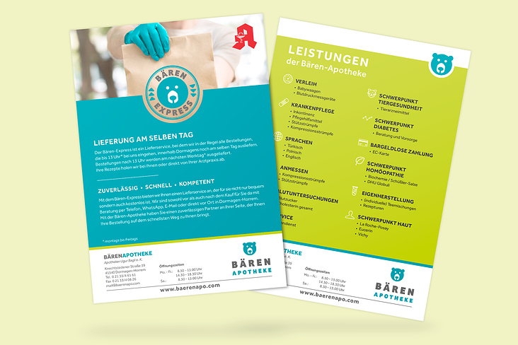 Flyer Bärenexpress – Bärenapotheke