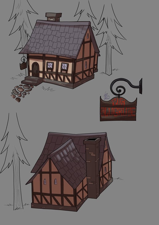 House Concept made in Clipstudio