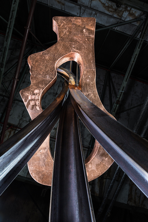 Skulptur „Alles durch den Kopf“, Klaus Lipke