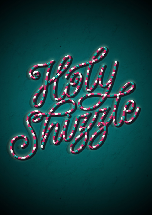 Seasonal lettering for Xmas