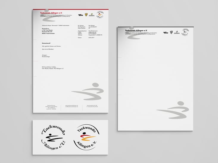 Teakwondo Ailingen Briefpapier