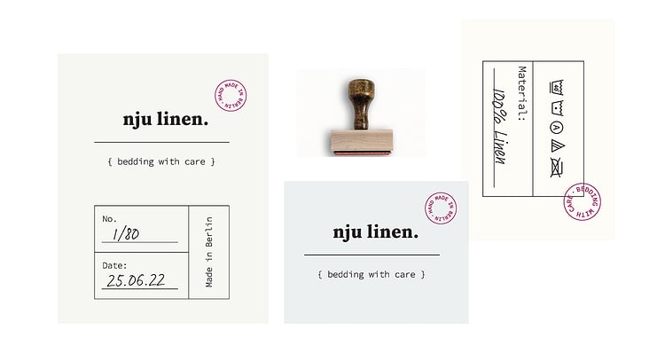 Nju Linen Branding – Grafisches Konzept