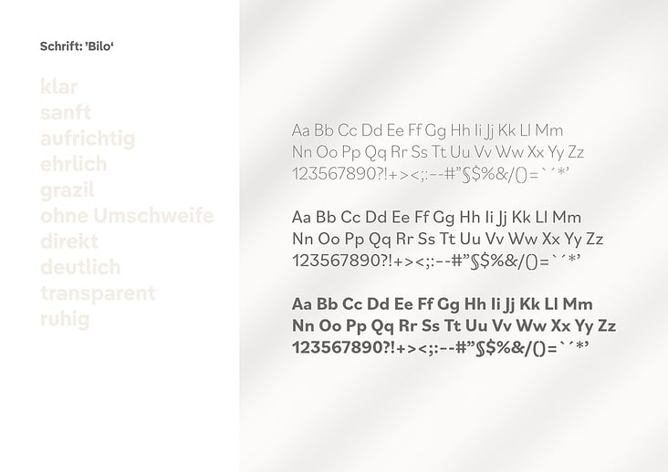 Schrift / Grafisches Konzept – Corporate Design für Arztpraxis am Gemeindepark