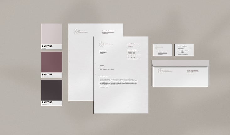 Corporate Design für Arztpraxis am Gemeindepark – Stationery / Geschäftsausstattung /