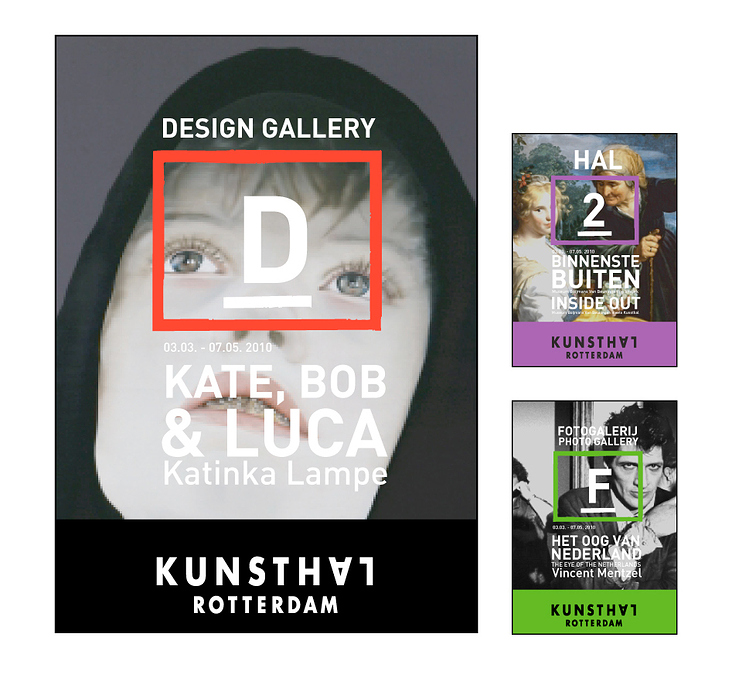 Kunsthal Rotterdam Signage System – Concept for Exhibition Graphics / Posters