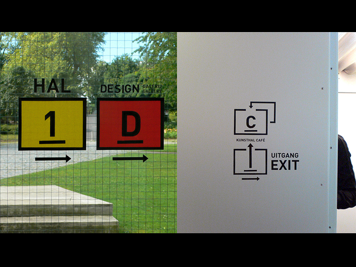 Kunsthal Rotterdam Signage System – Signage / Wayfinding in space