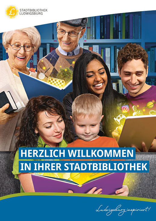 Stadtbibliothek Ludwigsburg Titelmotiv Willkommen