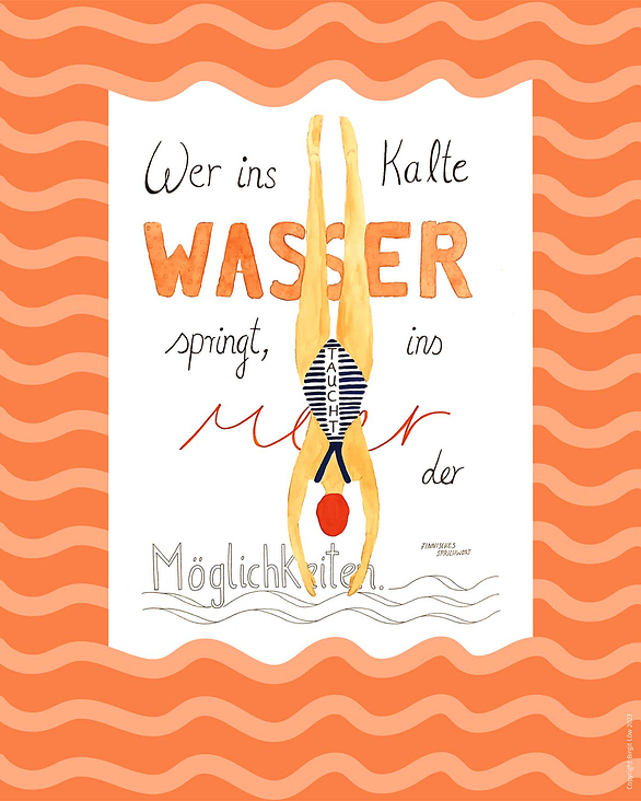 „Wer ins kalte Wasser springt…“