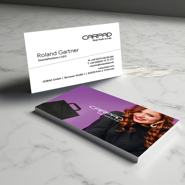 Business Card  123 Bag GmbH / Carpad D-A-CH