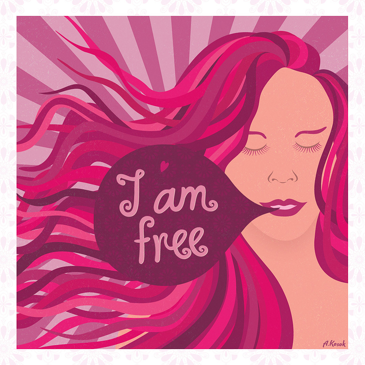 Illustration „I am free“