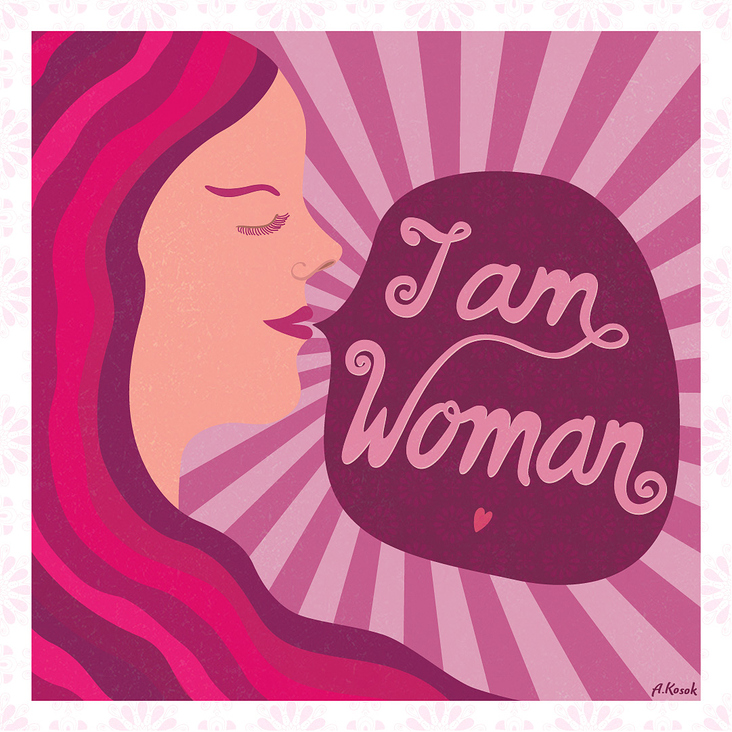 Illustration „I am woman“