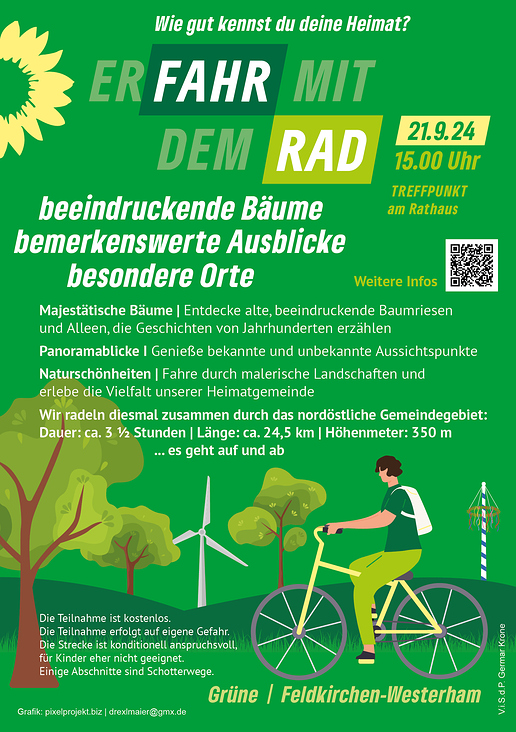 Radltour der Grünen in Feldkirchen-Westerham