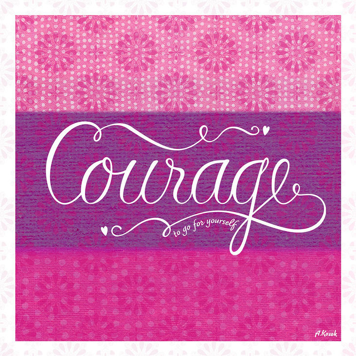 Lettering Design „Courage“