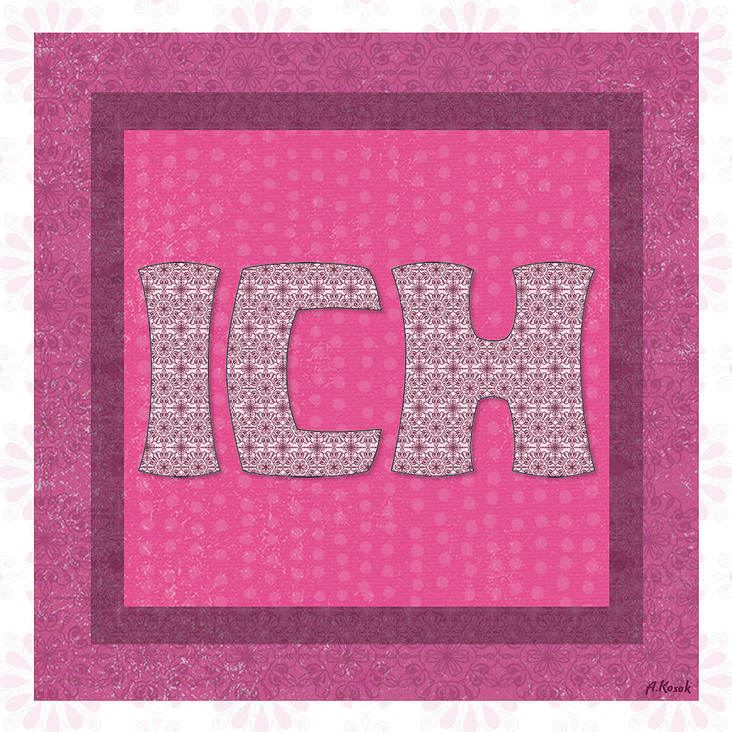 Lettering Design „Ich“