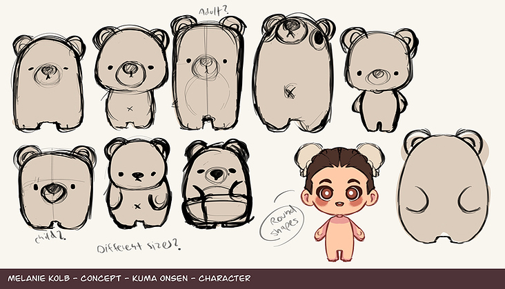 Bear onsen bear shapes