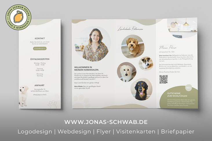 Hundesalon Flyer-Design