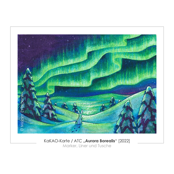 Aurora Borealis [2022], KaKAO-Karte (6,4×8,9cm)