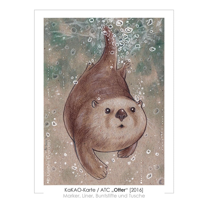 Otter [2016], KaKAO-Karte (6,4×8,9cm)