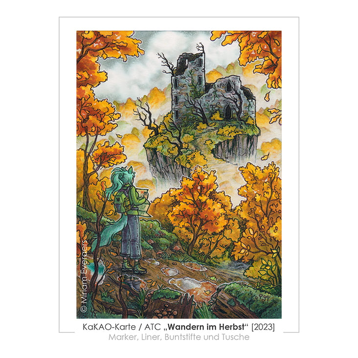 Wandern im Herbst [2023], KaKAO-Karte (6,4×8,9cm)