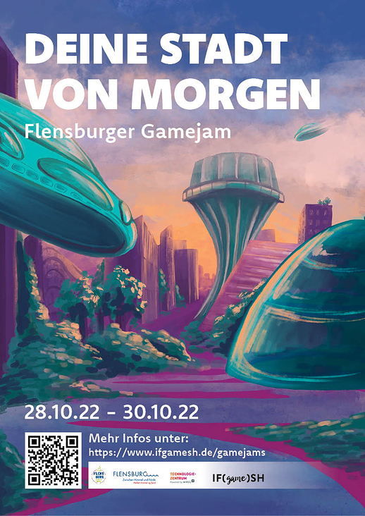 Plakat für den Flensburger Gamejam