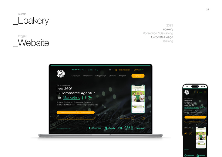 eBakery – Website