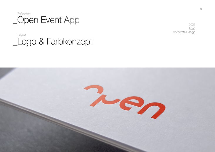 Open Event App – Logo & Farbkonzept