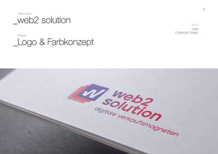 web2solution – Logo & Farbkonzept