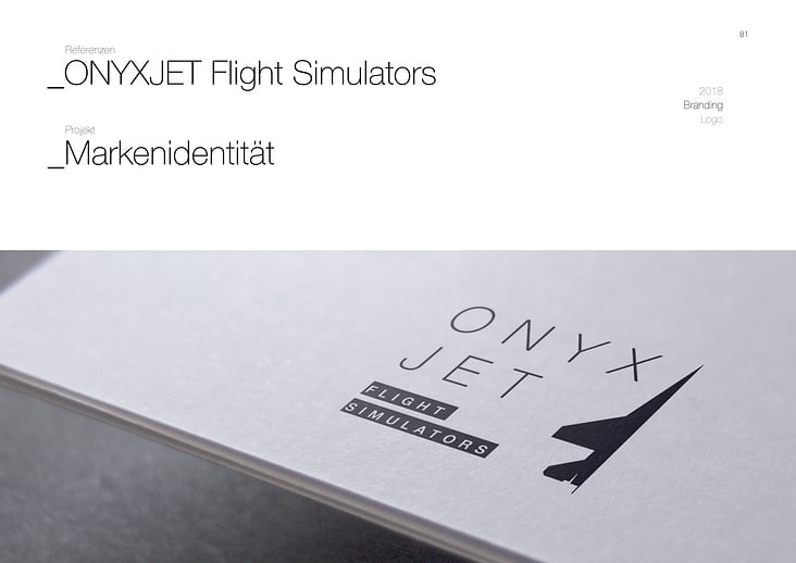 ONYXJET Flight Simulators – Markenidentität