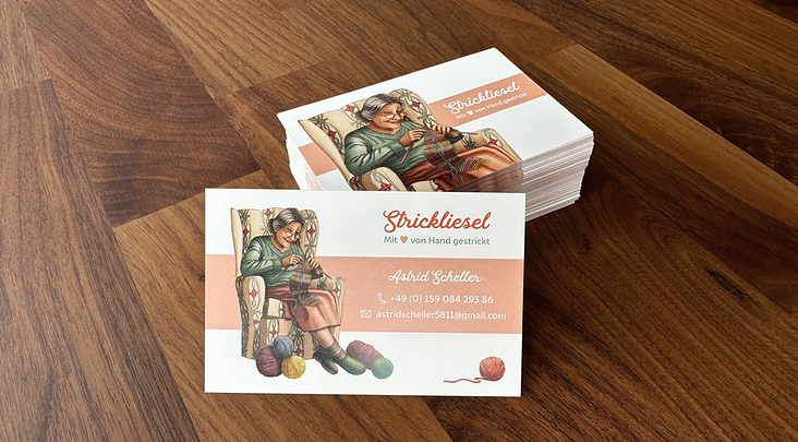 Strickliesel Printmedien – Visitenkarte