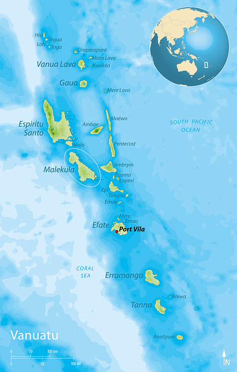 Karte Vanuatu