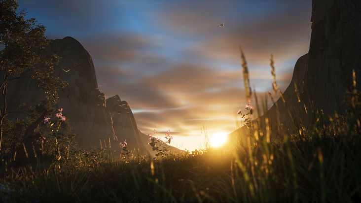 3D, CGI, Landscape in Unreal Engine, Rendering