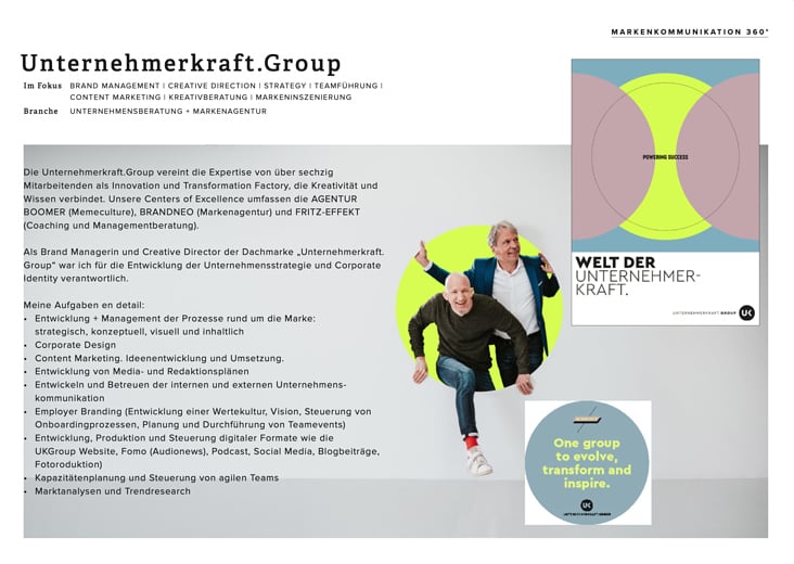 Unternehmerkraft.Group – Markenkommunikation 360°