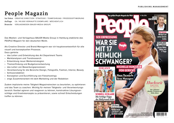 PEOPLE Magazine – Publishing Management