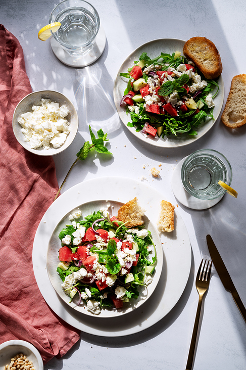 Melonen Feta Salat