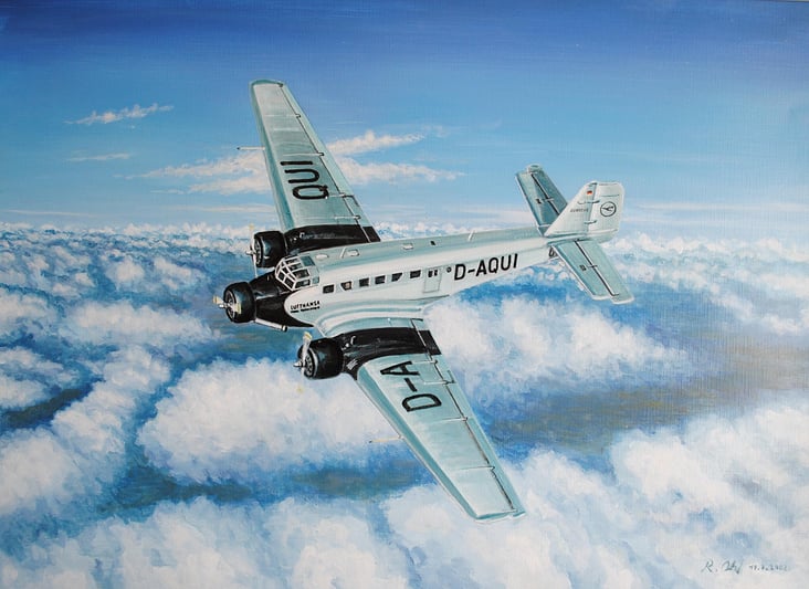 Bild Junkers Ju 52, Kennung: D-AQUI, Traditionsmaschine der Lufthansa