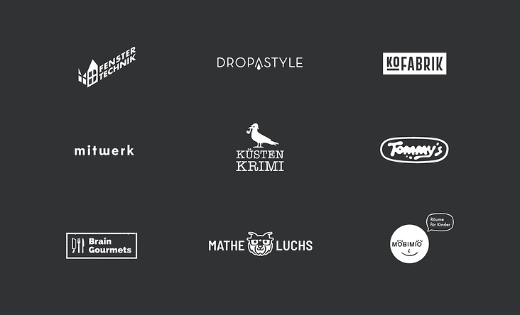 Verschiedene Logo Designs