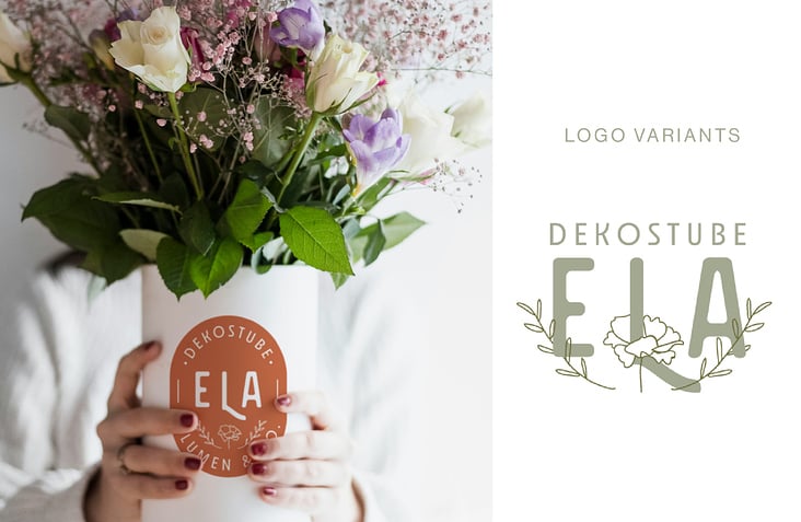 Logovarianten // Dekostube Ela