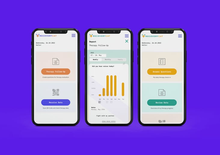 Recovery Cat – App zur digitalen Therapiebegleitung