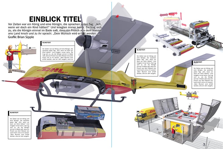 DHL PAKETKOPTER / PACKAGE DELIVERY DRONE DHL