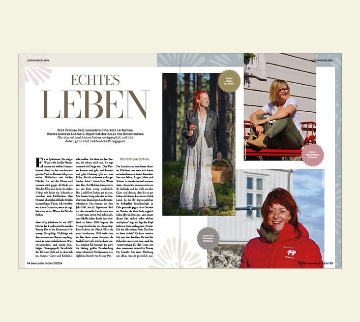 Editorial Design: bewusster leben