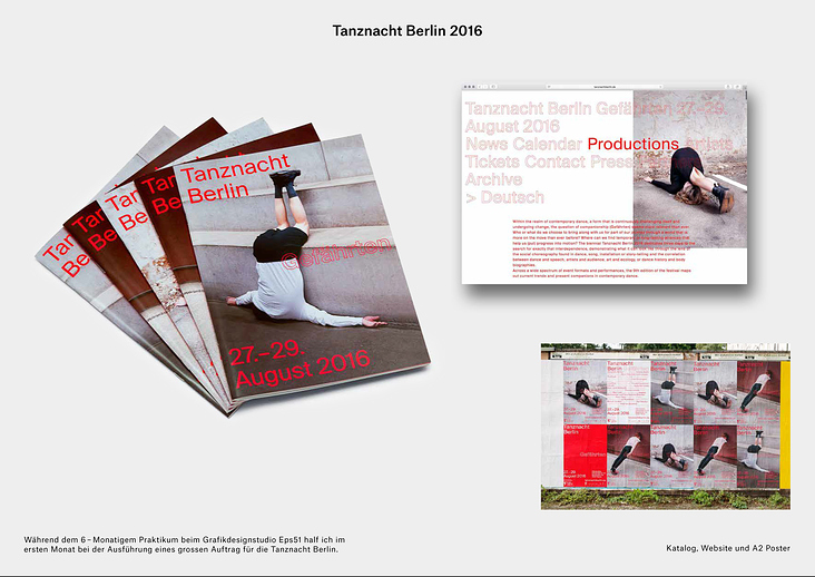 Mitarbeit an Katalog Tanznacht