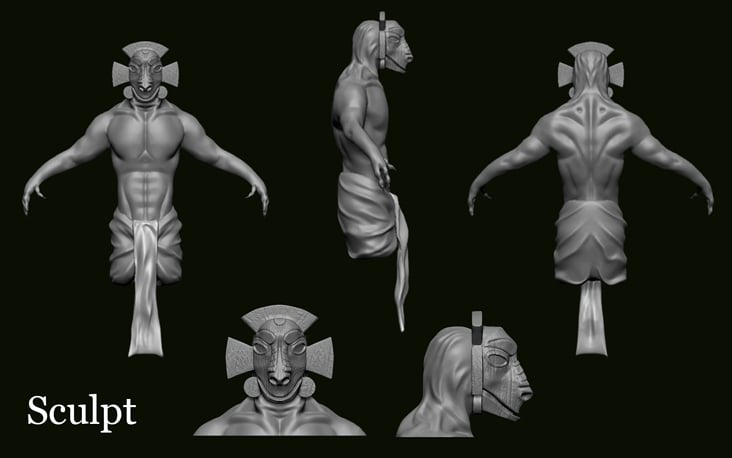 Hero sculpt