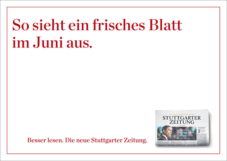 Großflächenplakat // Stuttgarter Zeitung